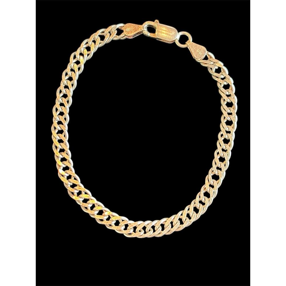 Sterling Silver 7.5” 5mm Wide Curb Bracelet 9.06g